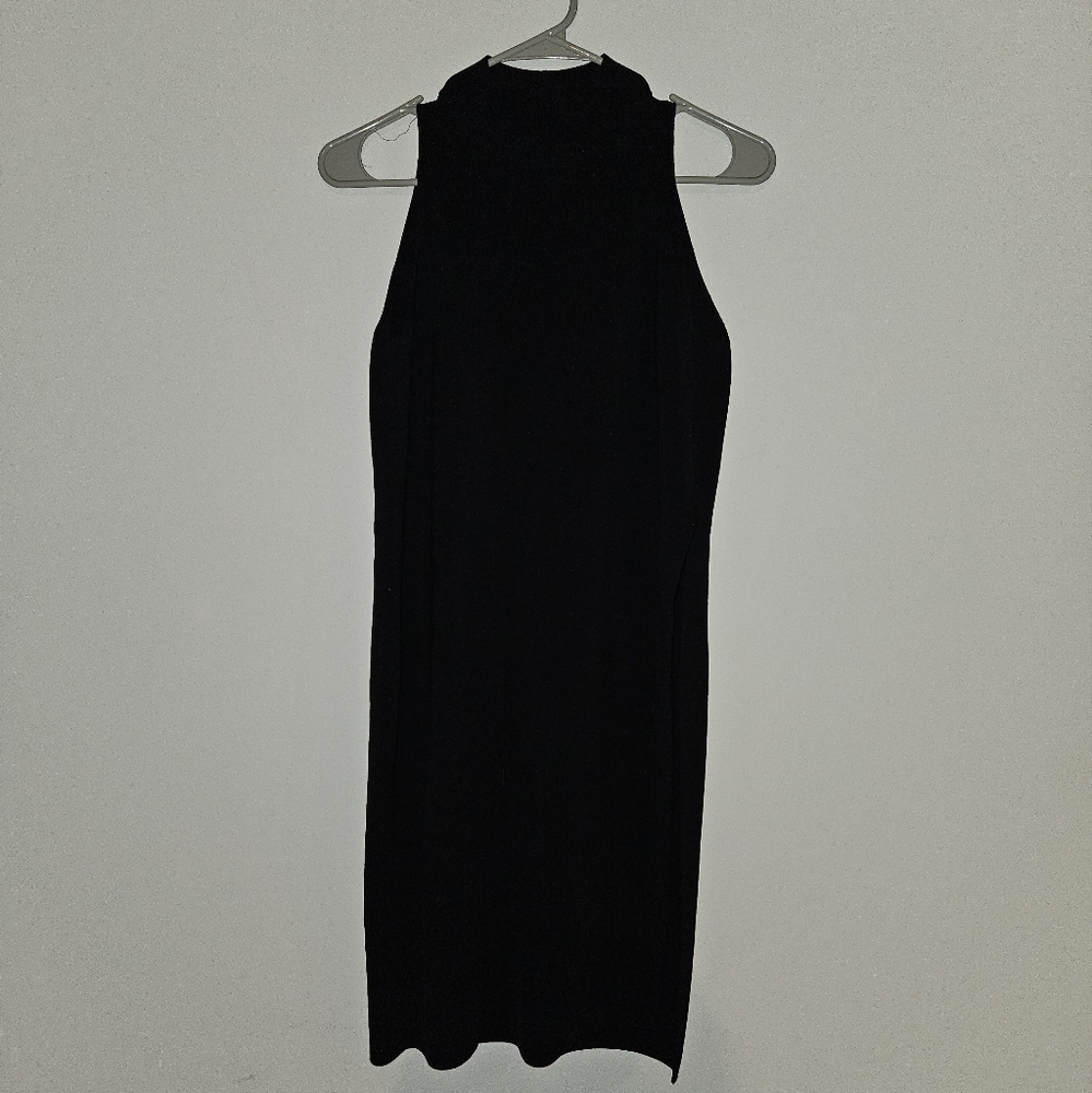 INTERMIX Long Black Top with Slit